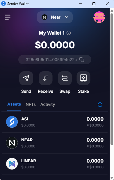 Sender Wallet
