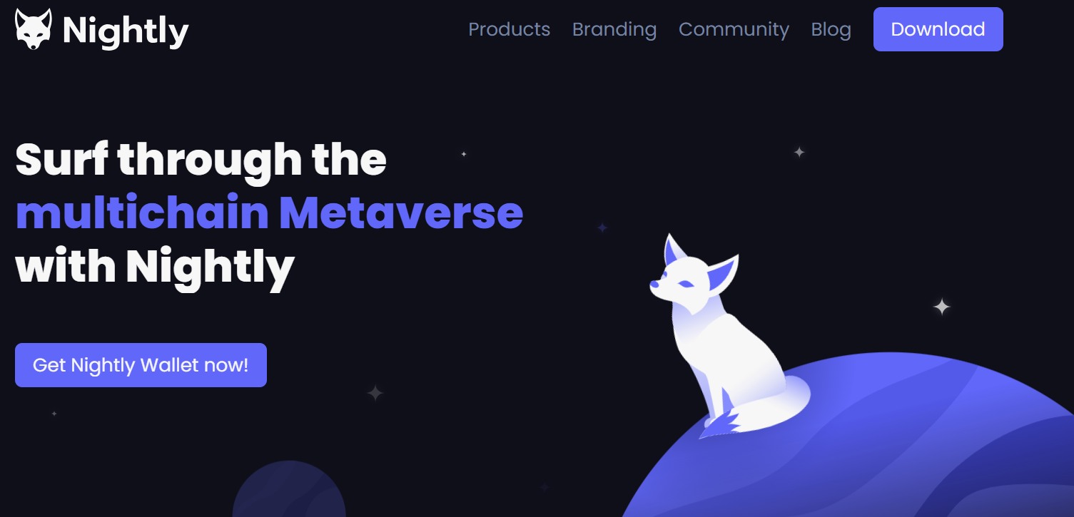 Nightly Wallet Homepage