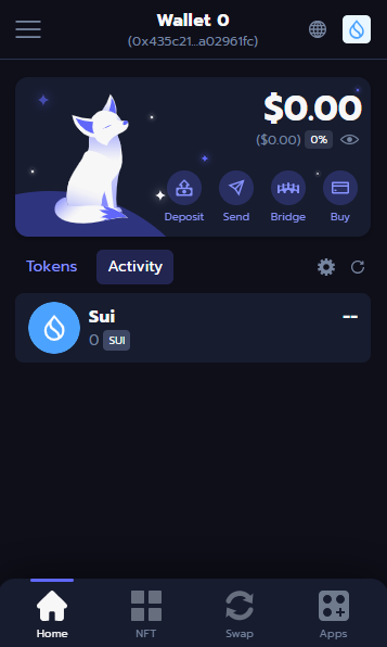 Nightly Wallet Interface