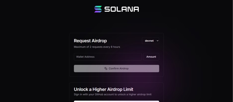 Official Solana Faucet