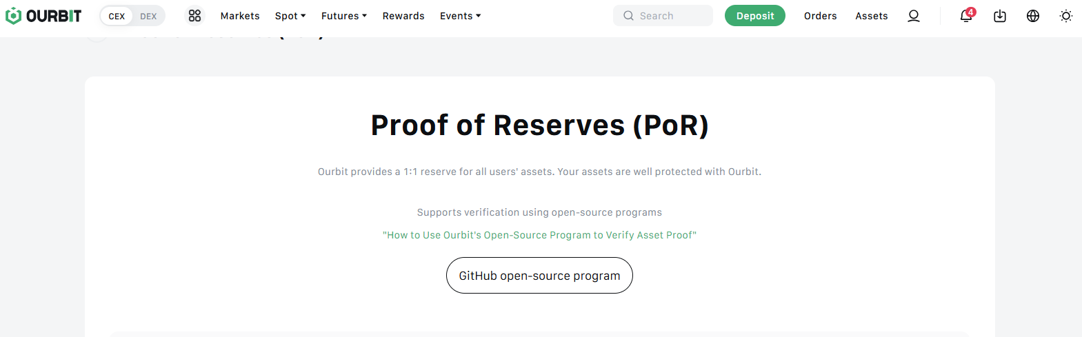 ourbit proof of reserves