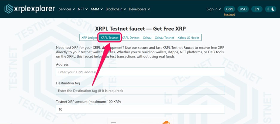 Choose XRP Network