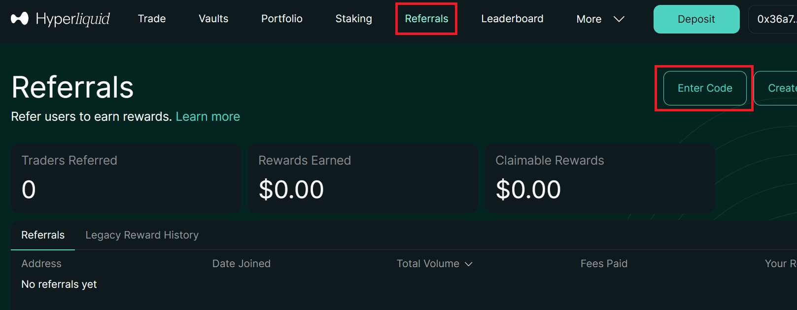 Hyperliquid referral program