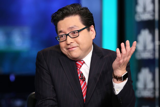 Tom Lee on a TV Show