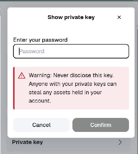 Enter MetaMask Password