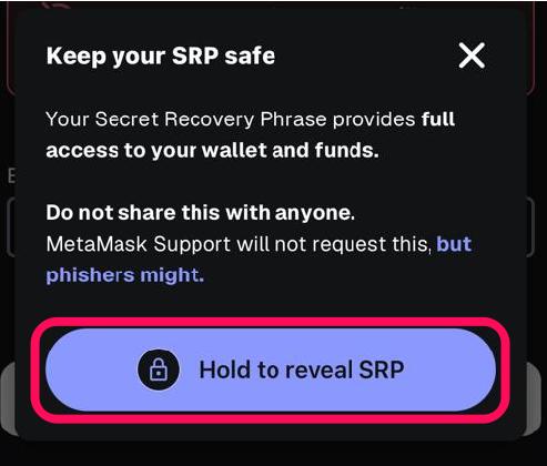 Hold to Reveal SRP