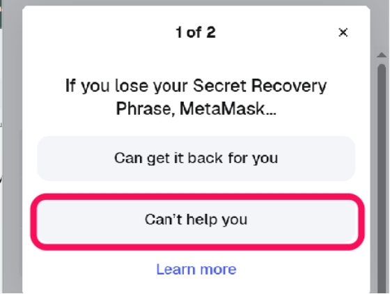 MetaMask First Security Quiz