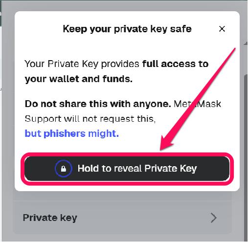 Reveal Private Key