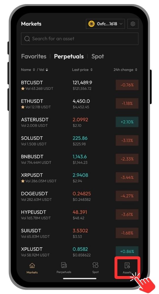Aster DEX Wallet icon