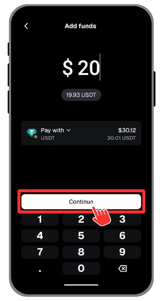 Enter amount to transfer to Perp DEX