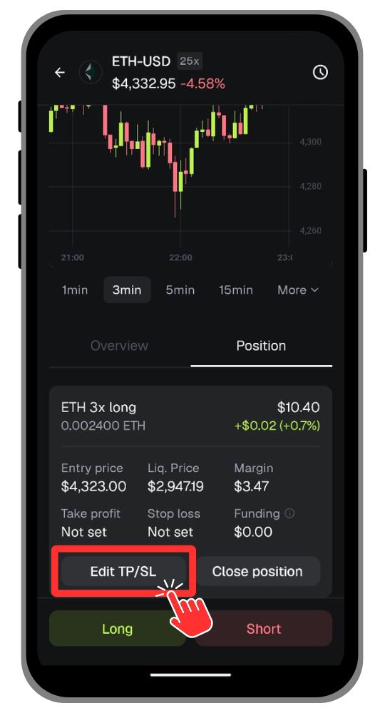MetaMask Perps Change TPSL