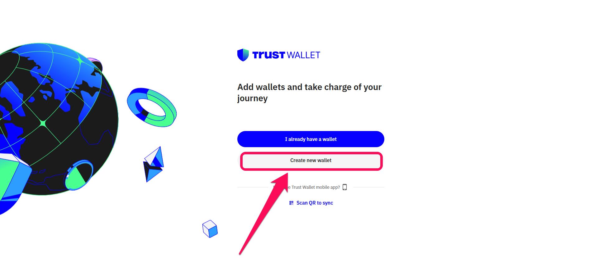 Create New Trust Wallet