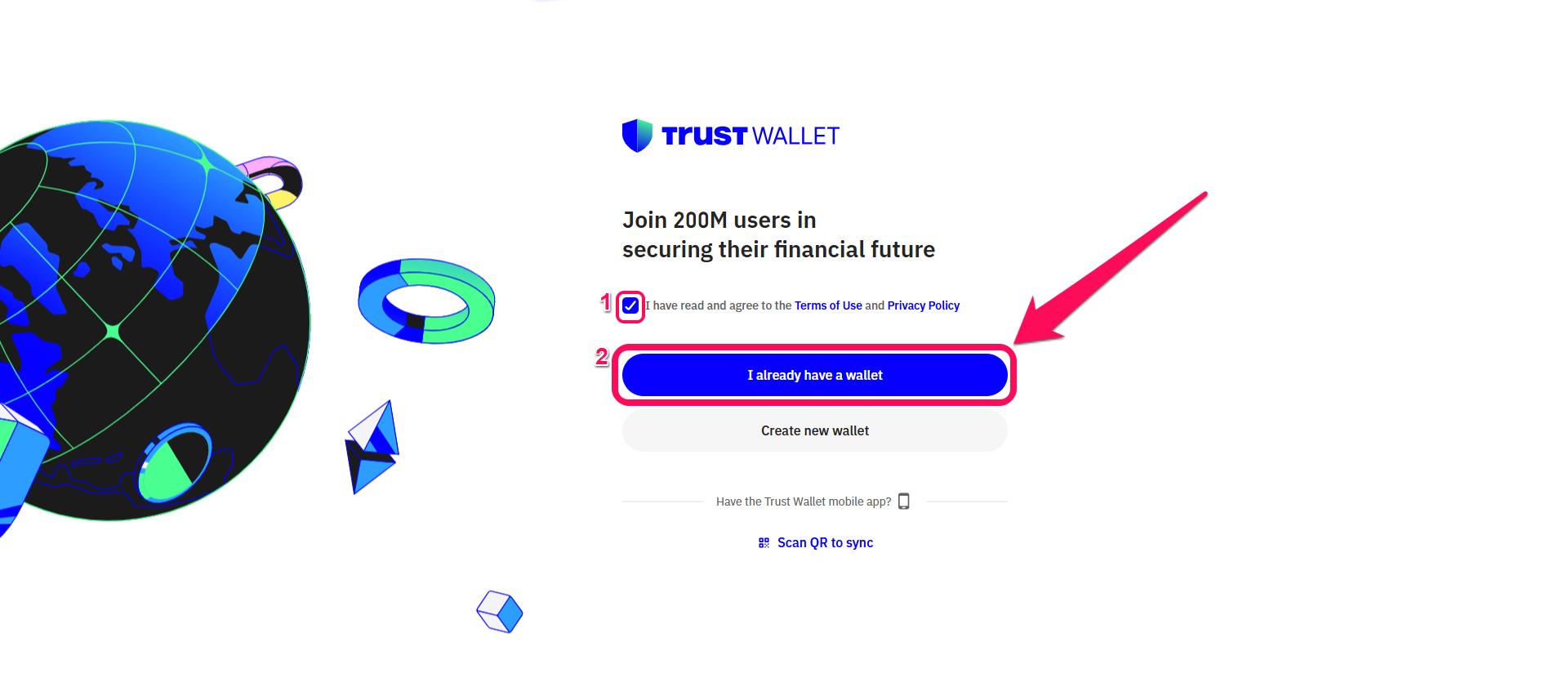Import Existing Trust Wallet