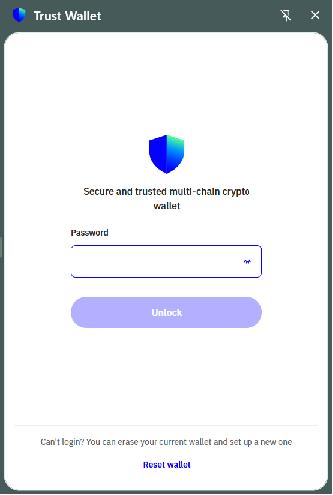 Login to Trust Wallet