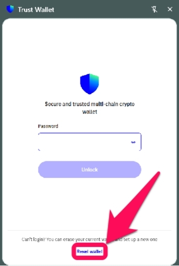 Login to Trust Wallet