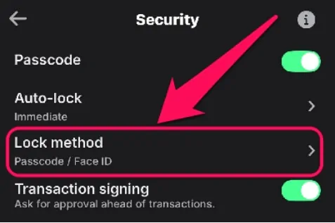 Trust Wallet Lock Method