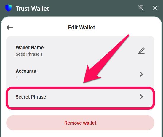 Trust Wallet Secret Phrase