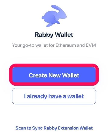Create New Rabby Wallet