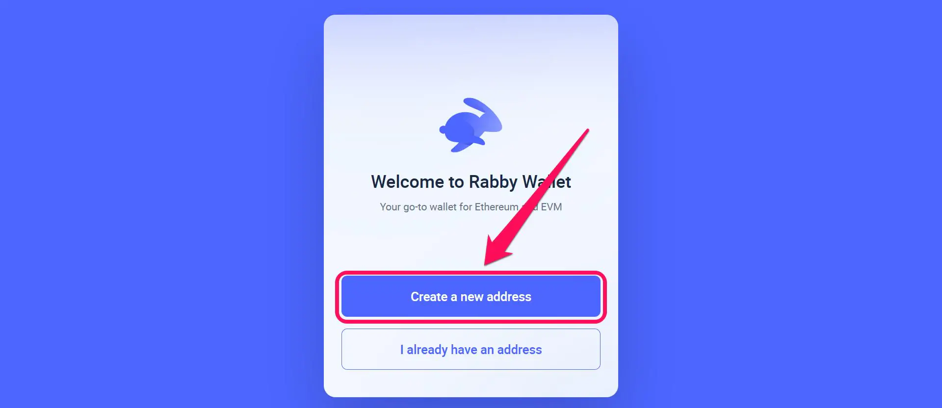 Create a New Address