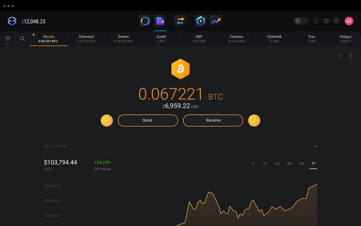 Exodus Wallet Interface