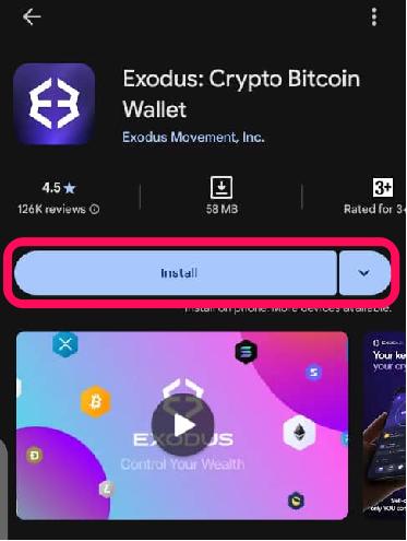 Install Exodus Wallet