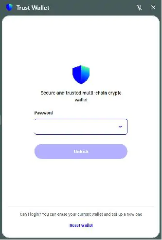 Login to Trust Wallet