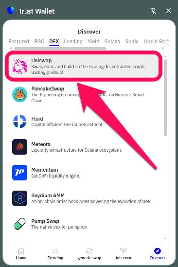 Trust Wallet Popular dApps
