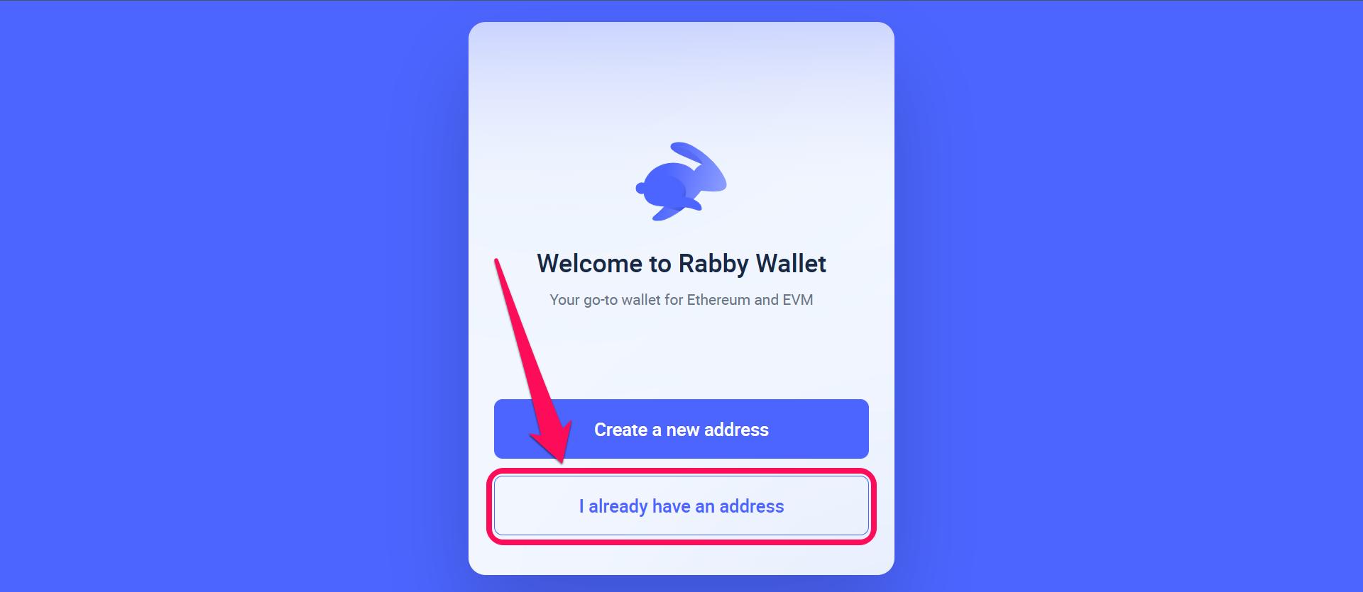 Import Rabby Wallet