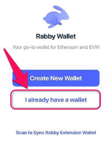 Import to Rabby Wallet
