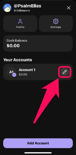 Manage Icon on Phantom