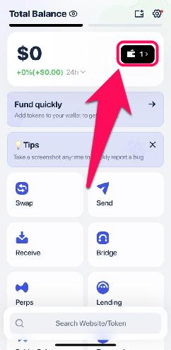 Wallet Account Selector
