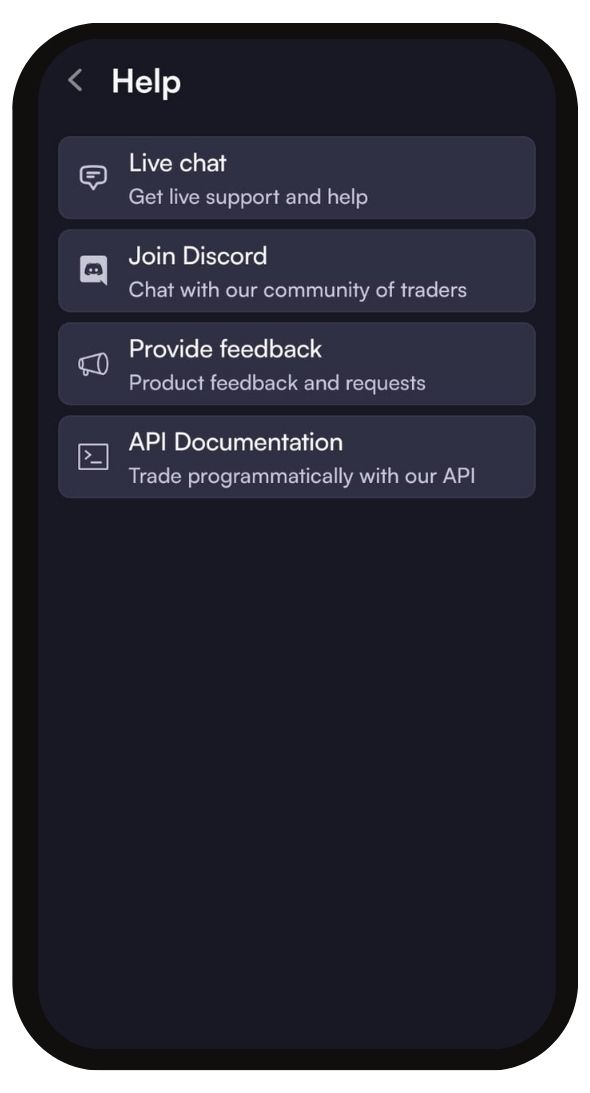 dYdX Customer Support