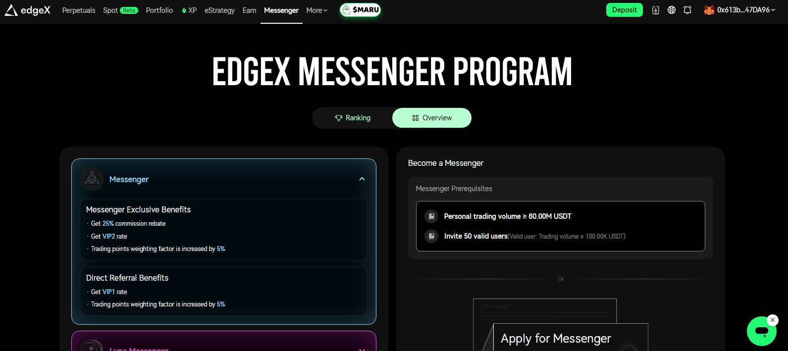edgeX Messenger program