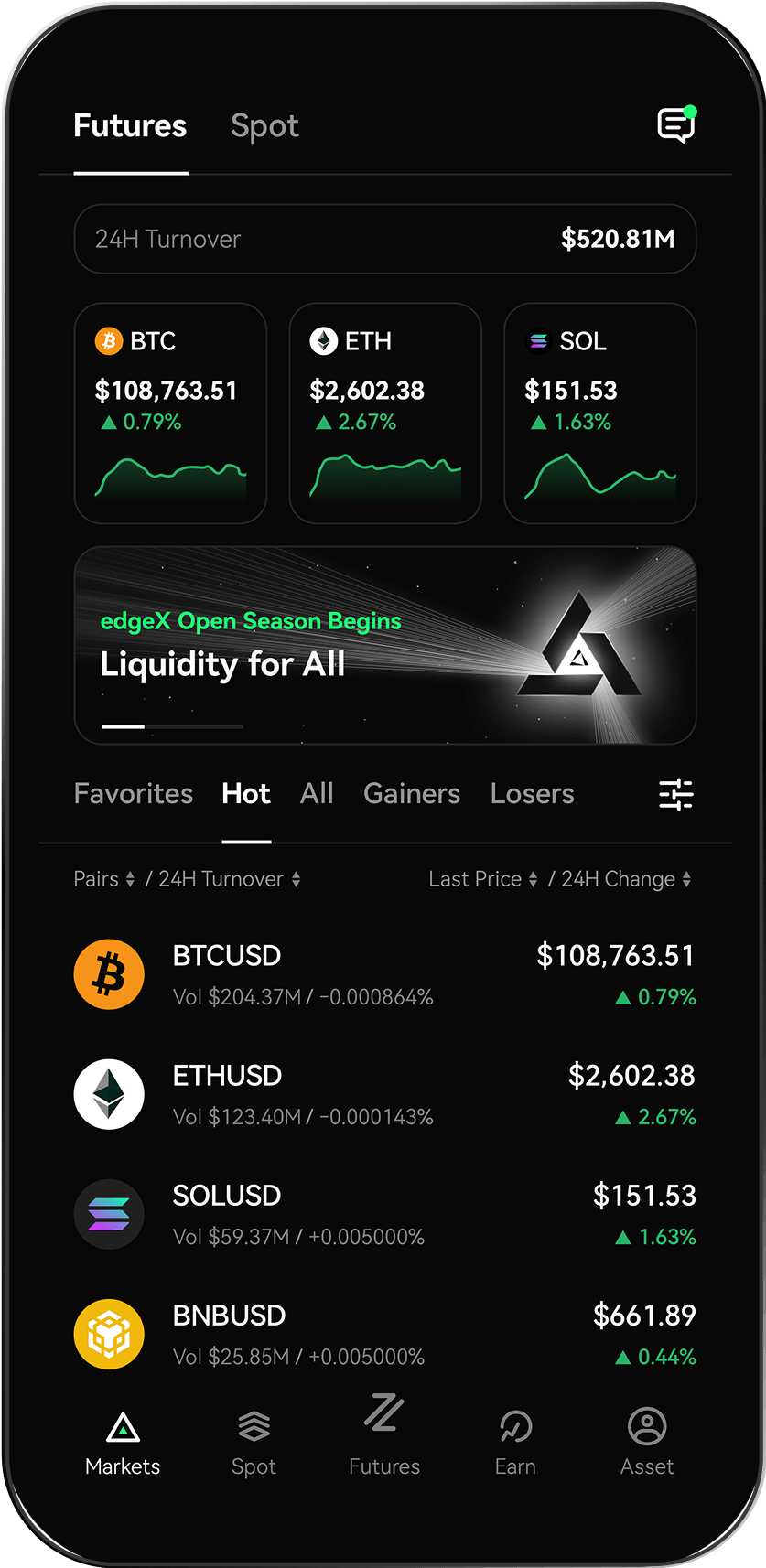 edgeX Mobile App