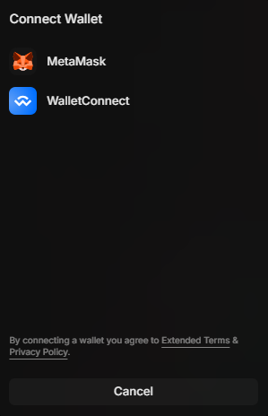 Connect Wallet to Extended