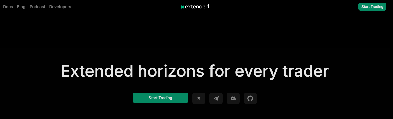 Extendend Homepage
