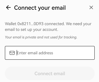 connect your email to Grvt