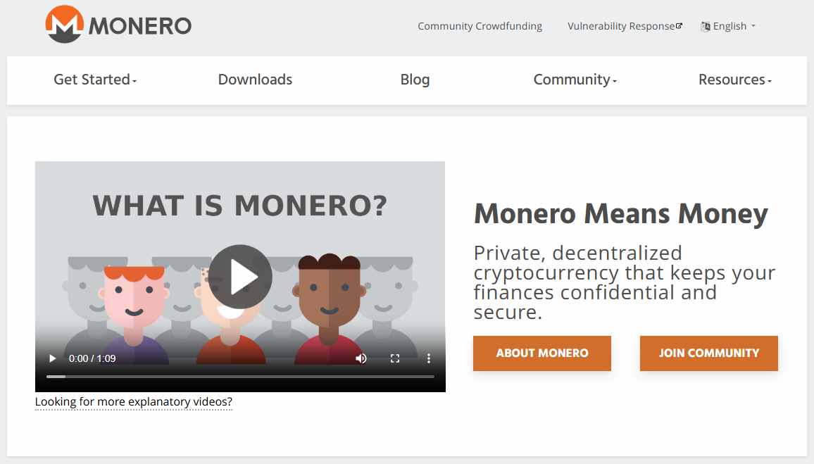monero homepage