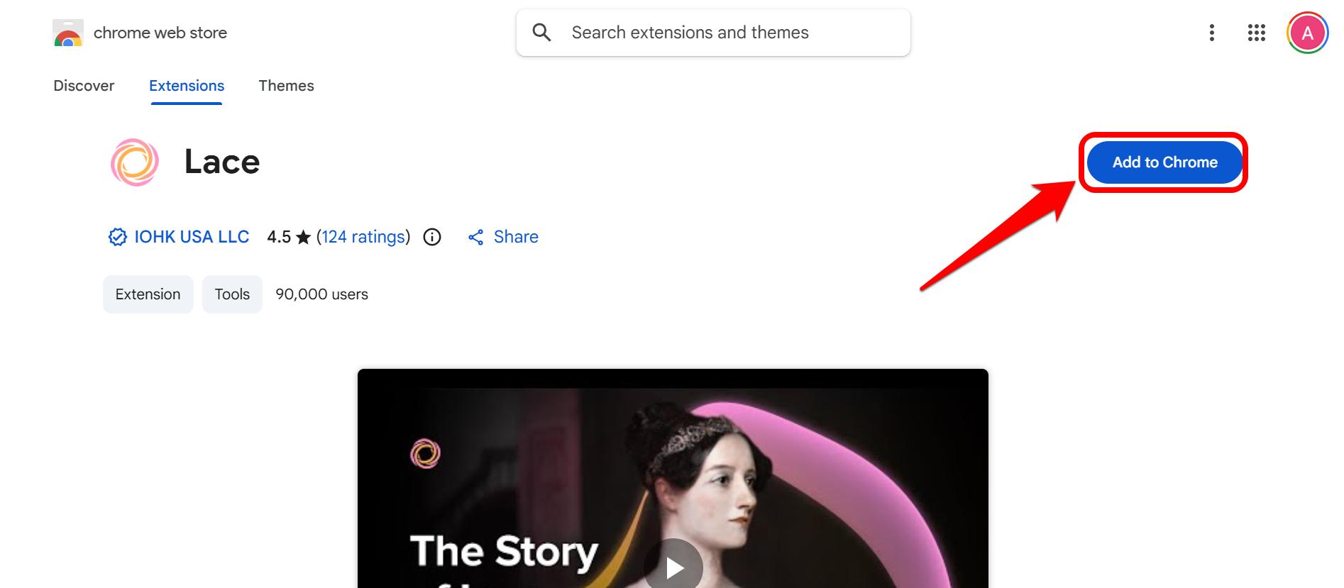Add Lace to Chrome