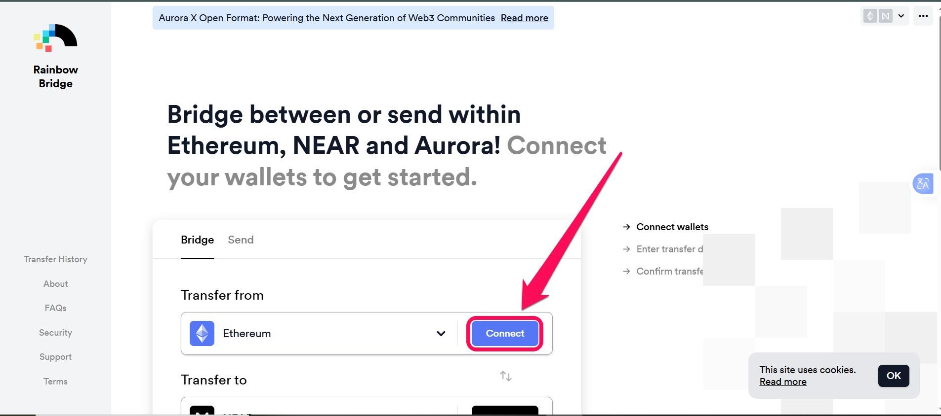 Connect ETH to Rainbow