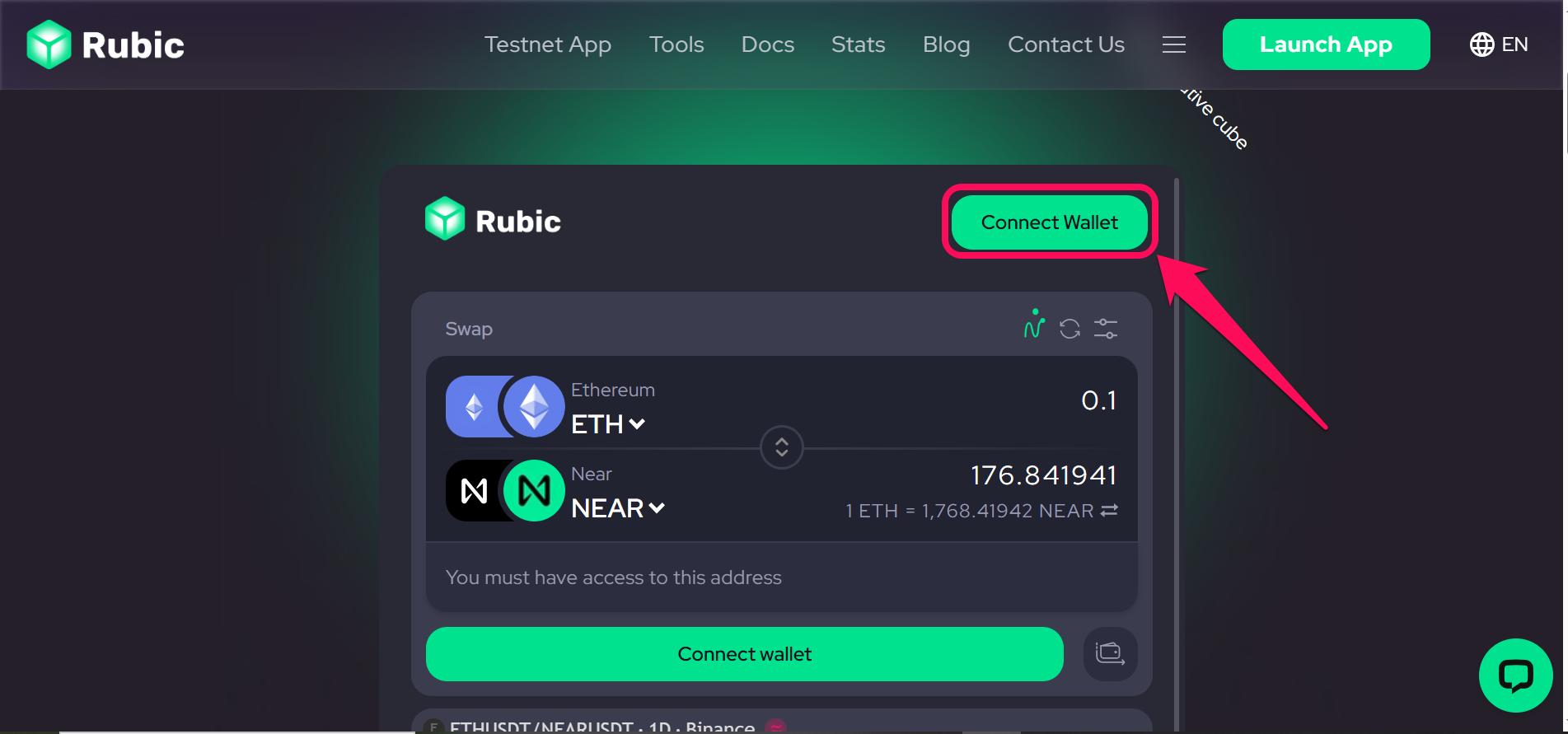 Connect ETH to Rubic