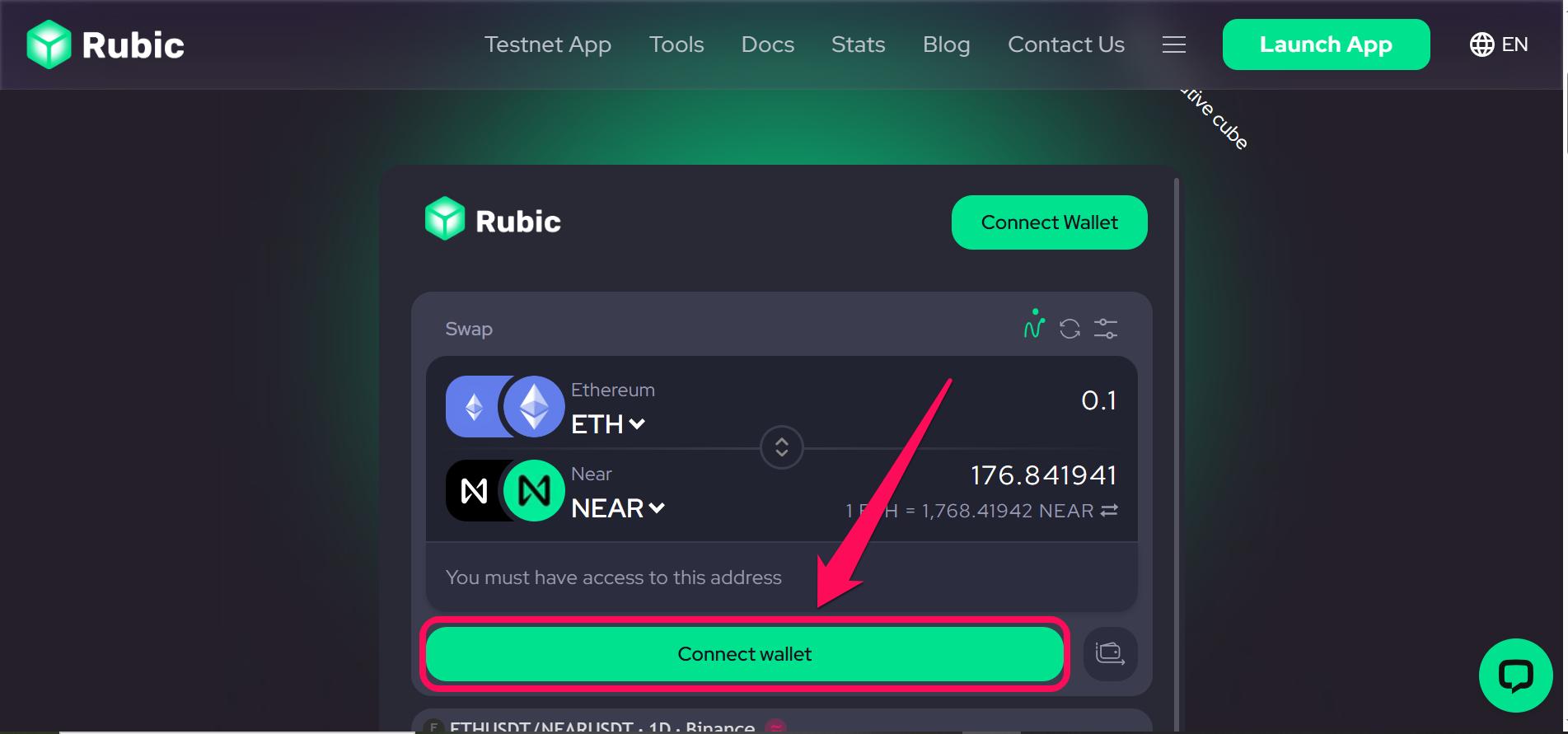 Connect NEAR to Rubic