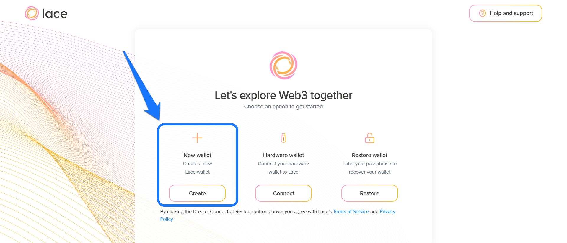 Create New Lace Account