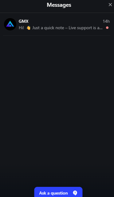 GMX chat support