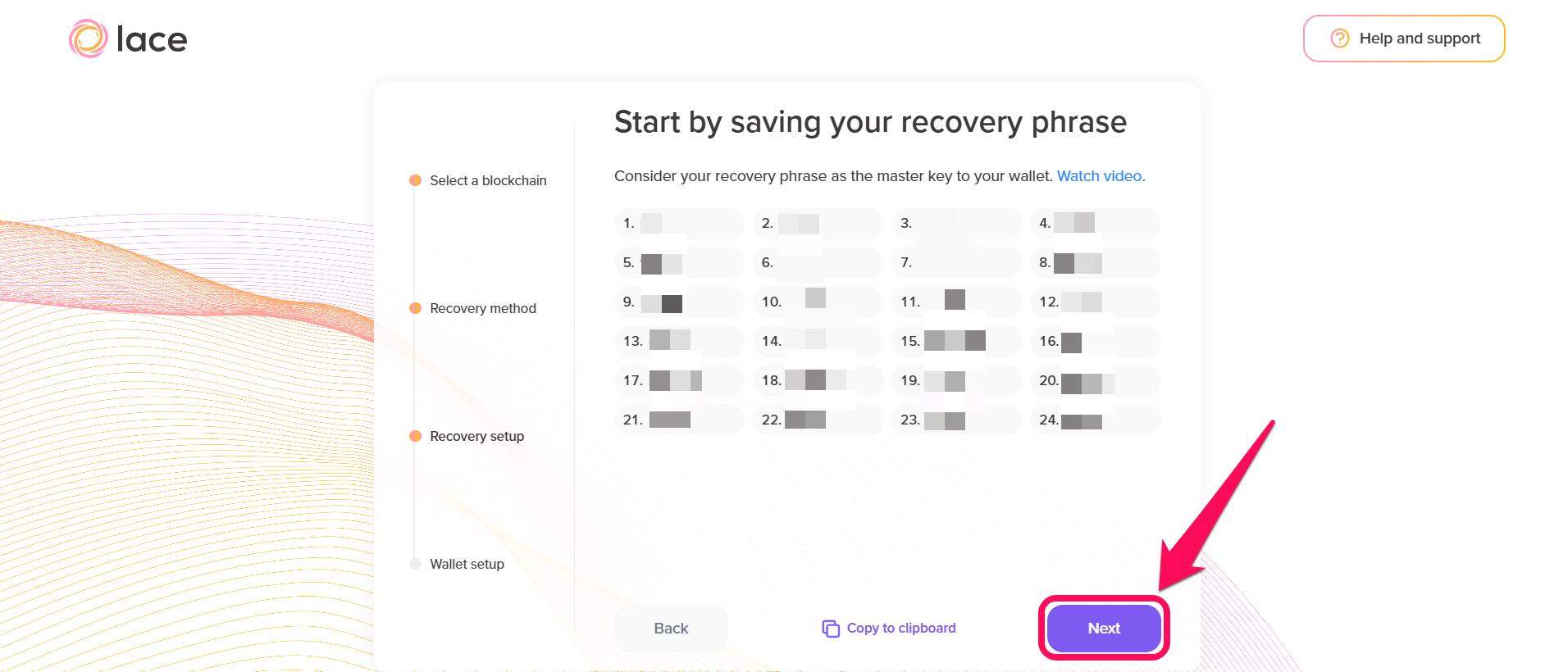 Lace Wallet Recovery Phrase