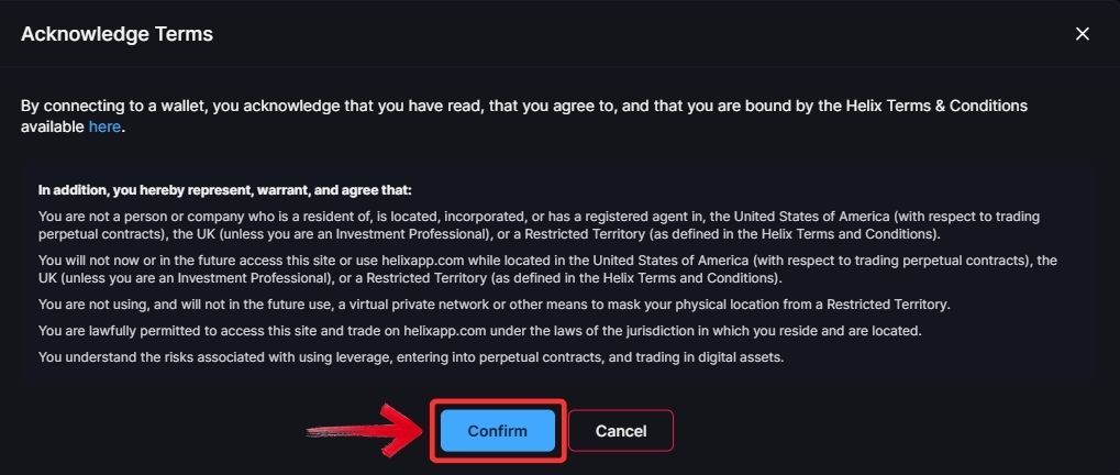 Helix Exchange Terms and Conditions