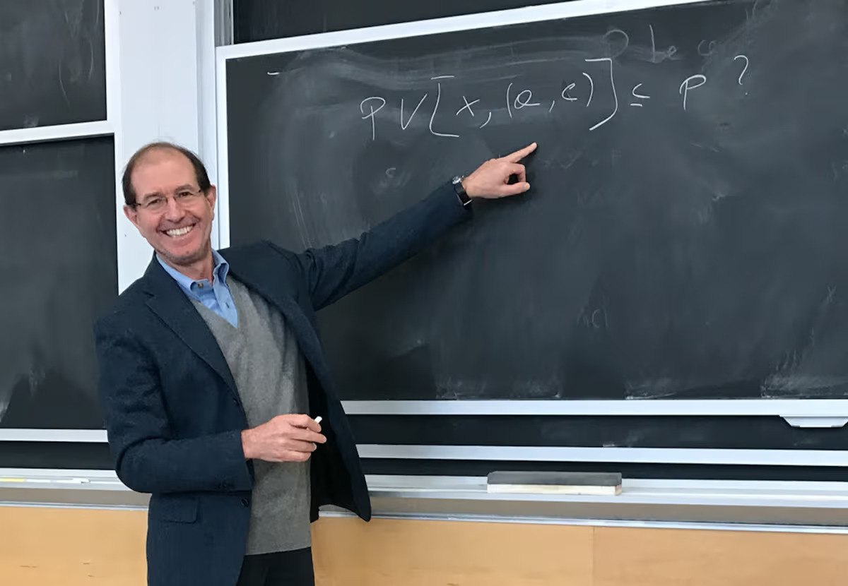Silvio Micali teaching at MIT