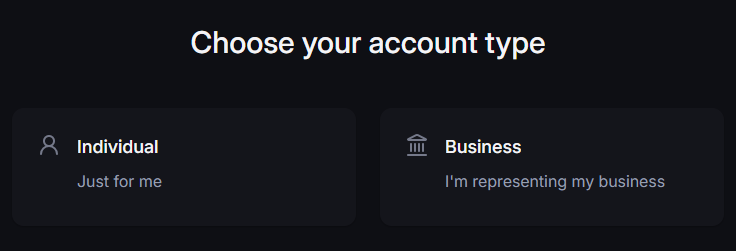 backpack exchange account type