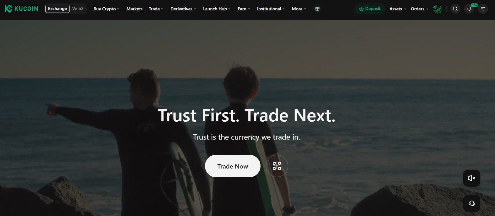KuCoin homepage 2026