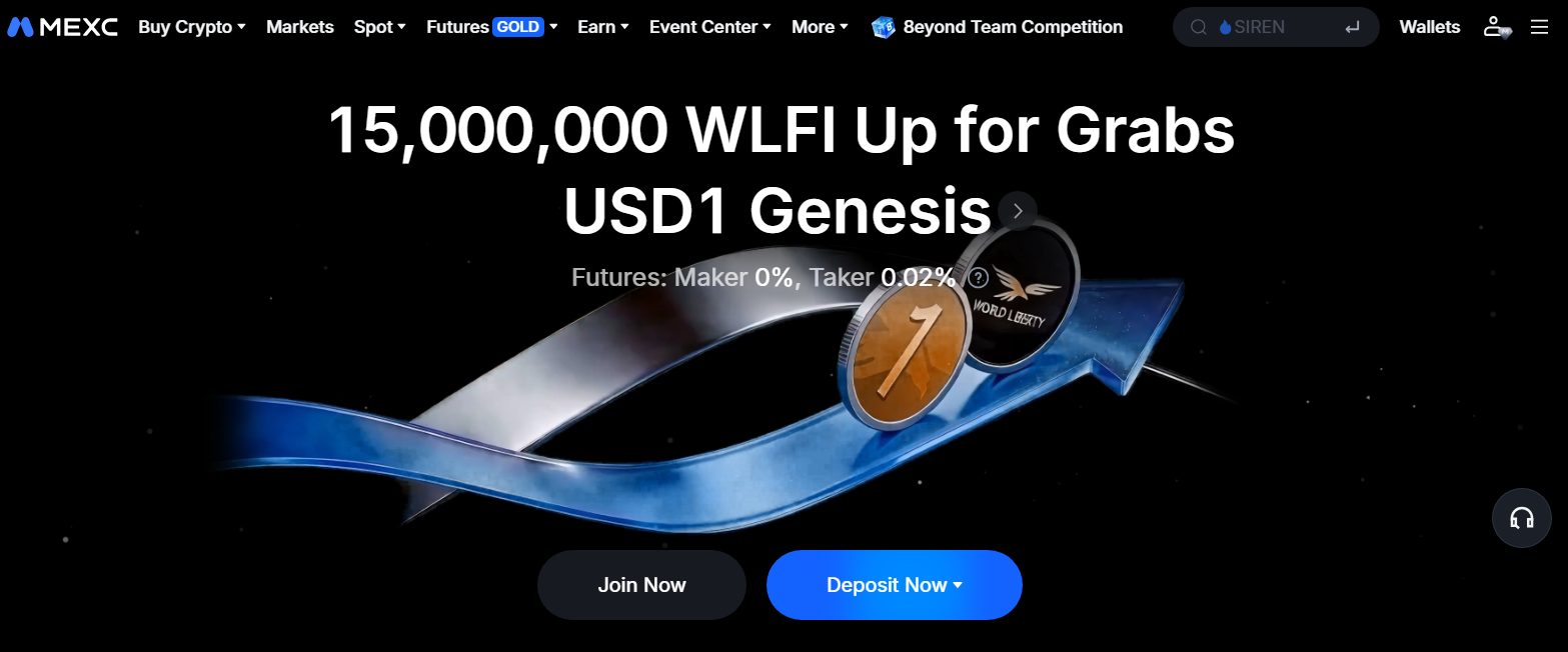 MEXC homepage 2026